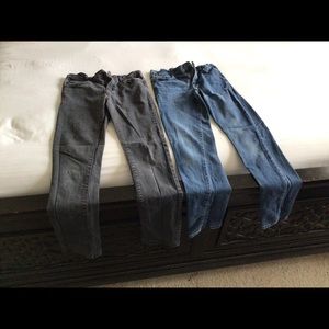 Jeans Stretch Skinny Leg Black & Blue